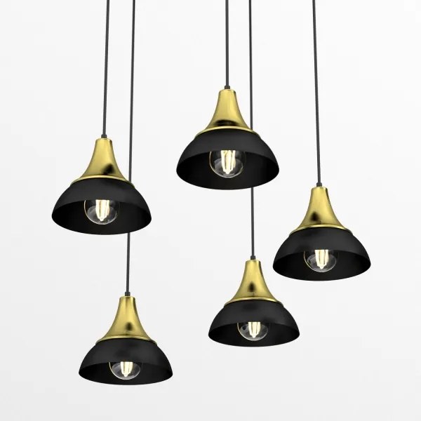 Csillár zsinóron NERGIS 5xE27/60W/230V