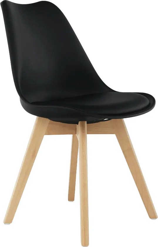 Szék, fekete/bükk, BALI 2 NEW