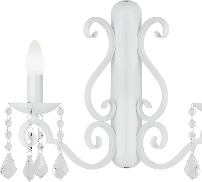 ARGON 7183 DIADEMA Kristály Fali Lámpa Fehér E14 IP20