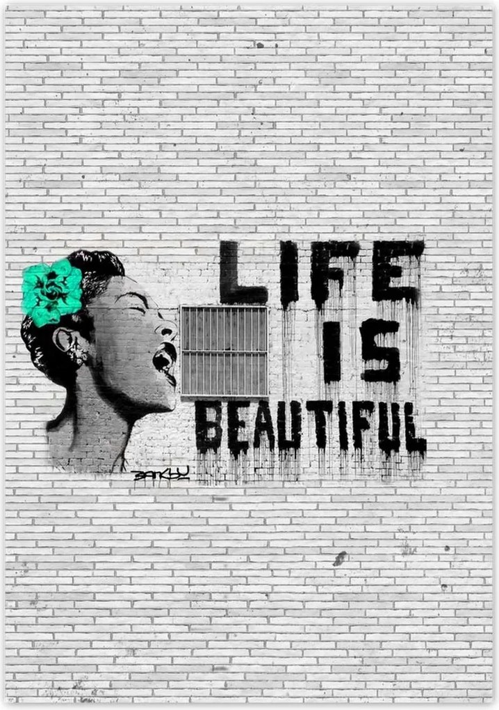 Poszterek 70x100 Banksy Life is beautiful