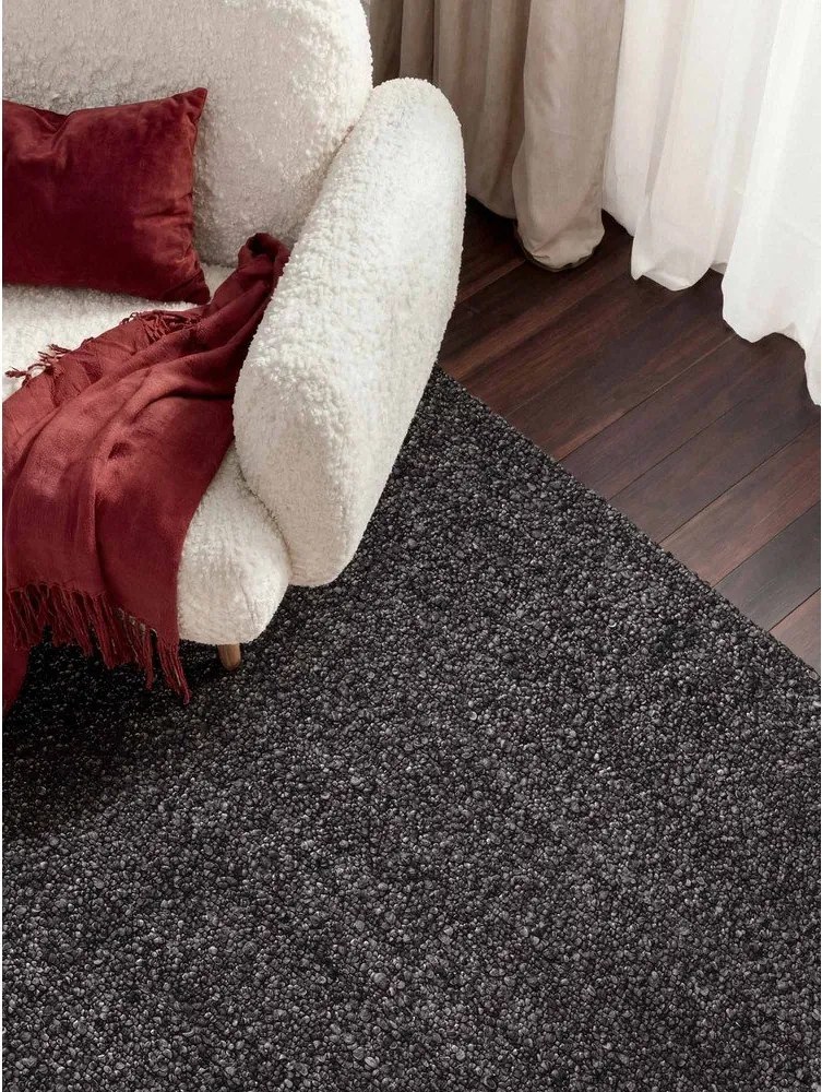 Sötétszürke kézi szövésű buklé szőnyeg 120x170 cm Notting Hill Portobello – Ted Baker