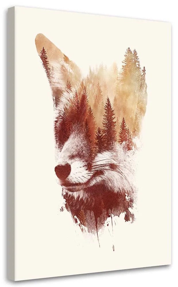 Gario Vászonkép Foxy tükör - Robert Farkas Méret: 40 x 60 cm