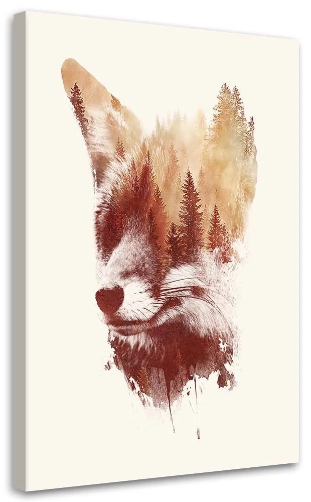 Gario Vászonkép Foxy tükör - Robert Farkas Méret: 60 x 90 cm