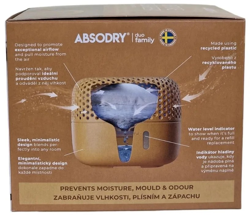 Everbrand Nedvességelnyelő Absodry Duo Family Bag3-sorozat, 30 m3-ig, Chantarelle