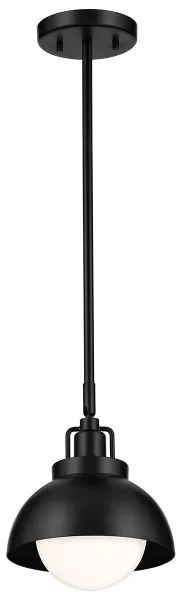 Kichler KL-NIVA-1W-1P-BK - Fali lámpa NIVA 1xE27/40W/230V fekete