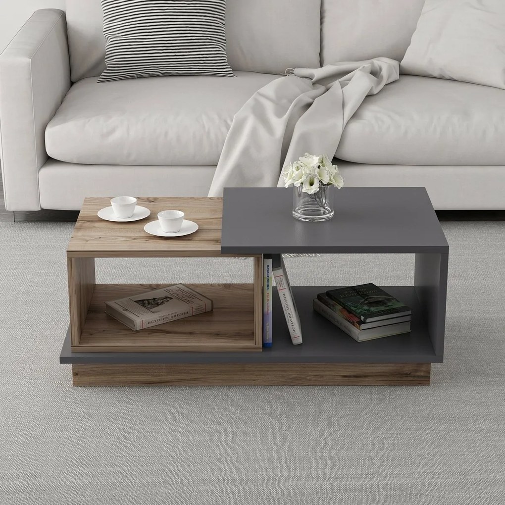Konferenciaasztal Concept Anthracite and Oak