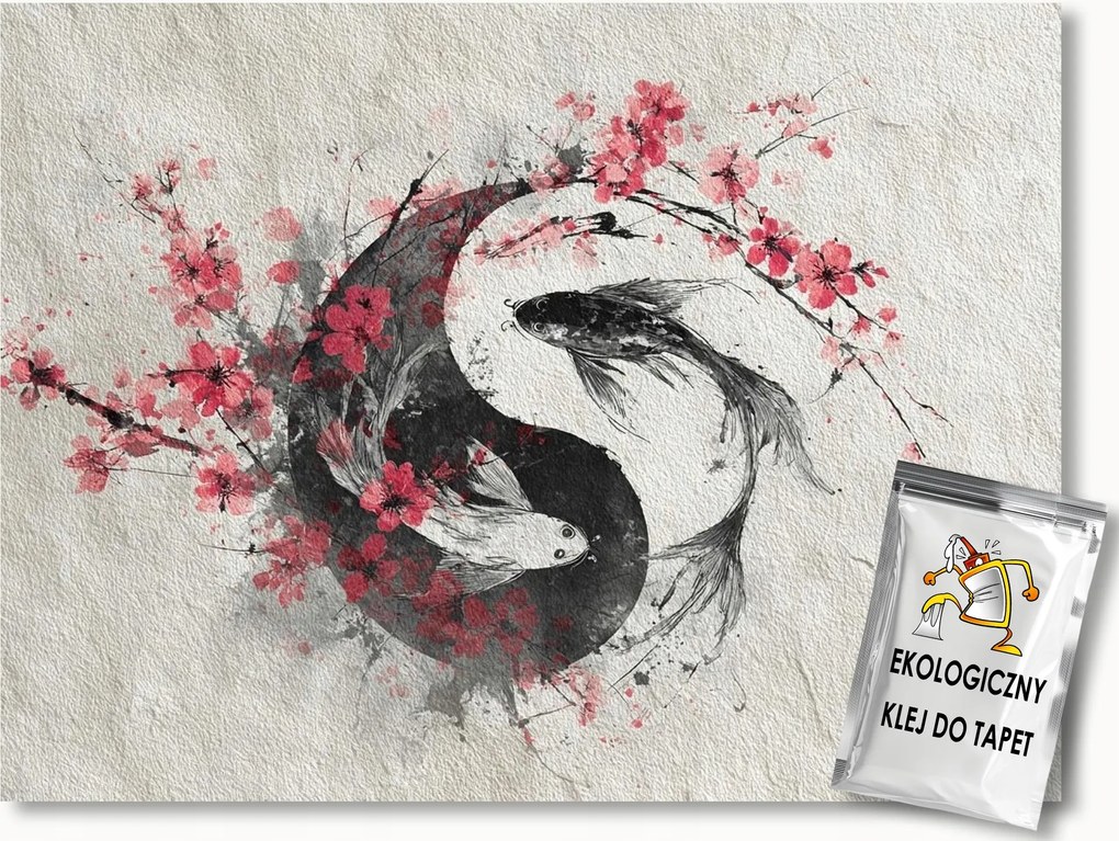 Fotótapéta Flizelina Orient Ázsia Halak Ponty Koi Yin Yang 400x280 ragasztó