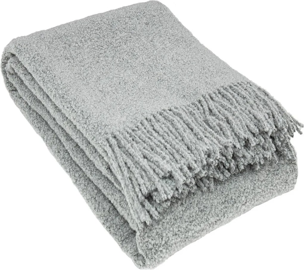 Dekoria Plaid Boucle 140x200cm ezüstszürke szürke