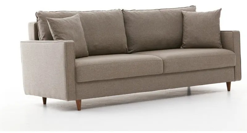 Világosbarna kinyitható kanapé 210 cm Eva – Balcab Home