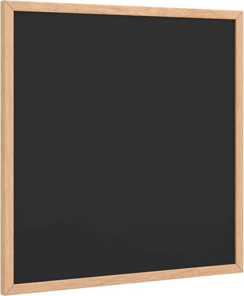 vidaXL fekete krétatábla tömör fenyőfa kerettel 40x40 cm