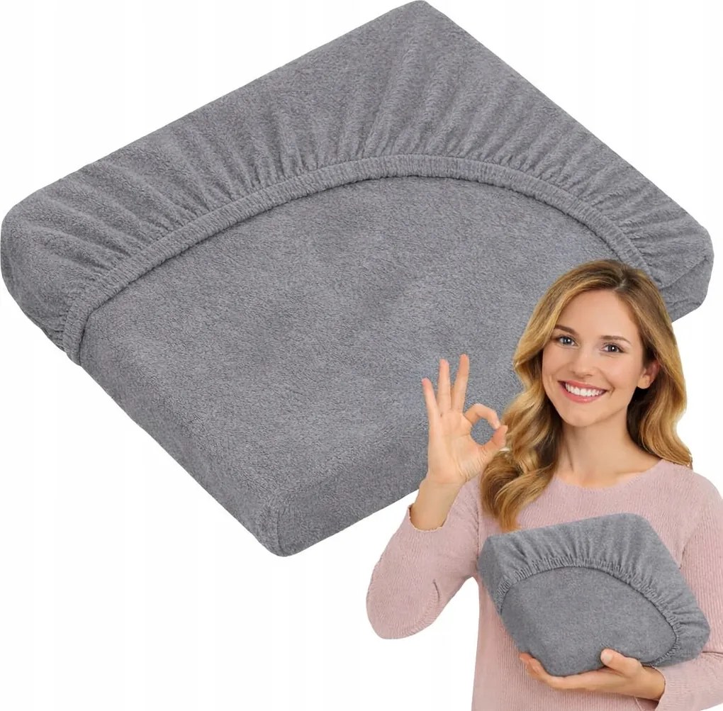 Frottír gumis lepedő 120x200 Szürke Vastag Puha Lengyel Matracra