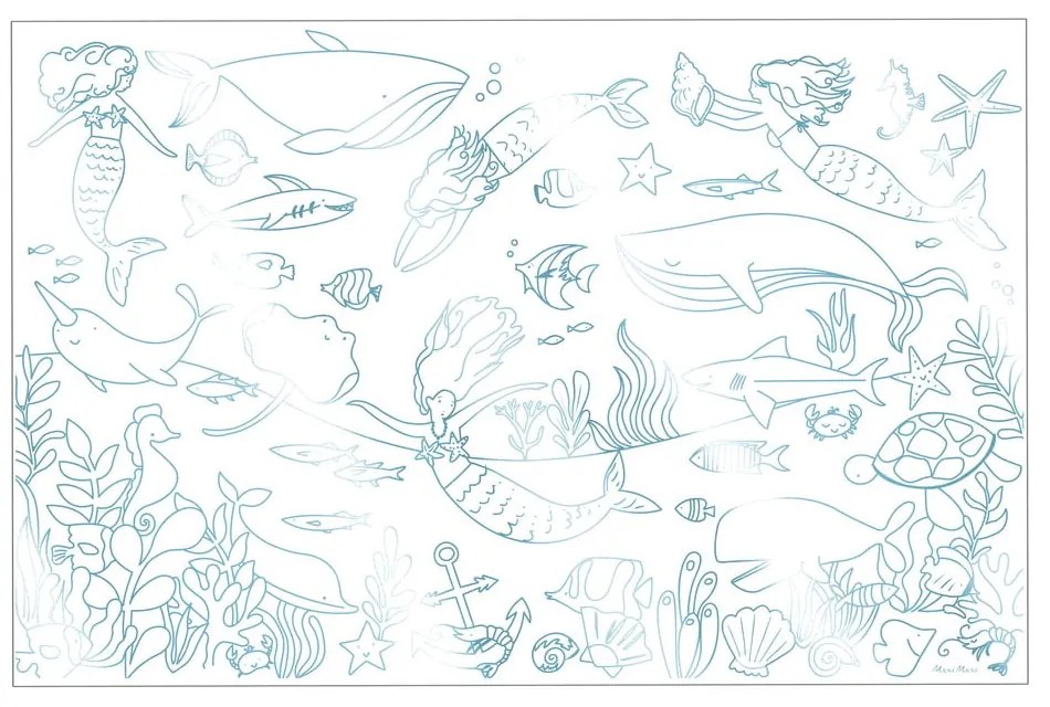 Színező Mermaid – Meri Meri