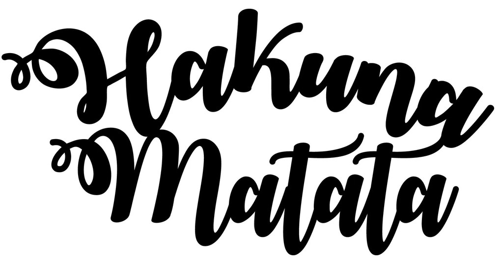 Fém fali dekoráció, Hakuna Matata