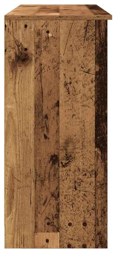 antik fa szerelt fa tálalószekrény fiókos 101x35x76 cm
