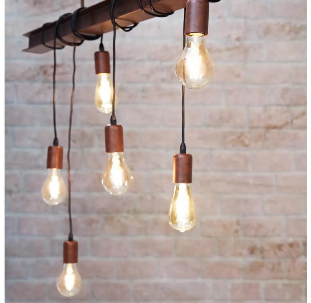 Eglo 49859 - Csillár zsinóron TOWNSHEND 4 6xE27/60W/230V