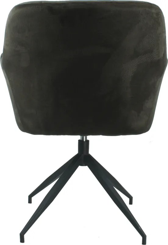 Forgószék, szürkésbarna barna/fekete, VELEZA NEW