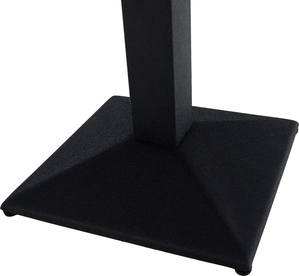 Bisztró asztal, tölgy sonoma/fekete, 70x70 cm, RINALDO TYP 1