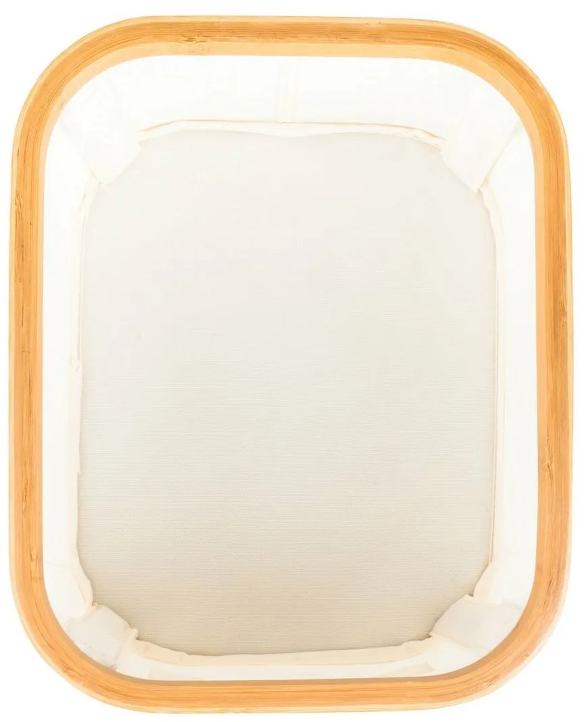 G21 tárolódoboz 24 x 30 x 15 cm, bambusz, fedéllel, bézs