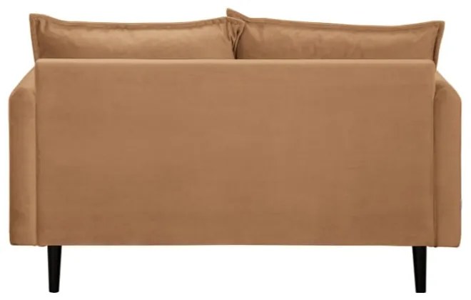 Barna bársony kanapé 138 cm Juli – Ropez