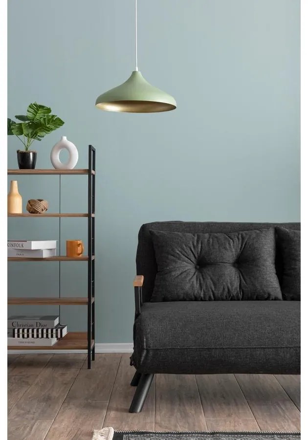 2 személyes kanapéágy Homoko 2-Seater - Sötét Szürke