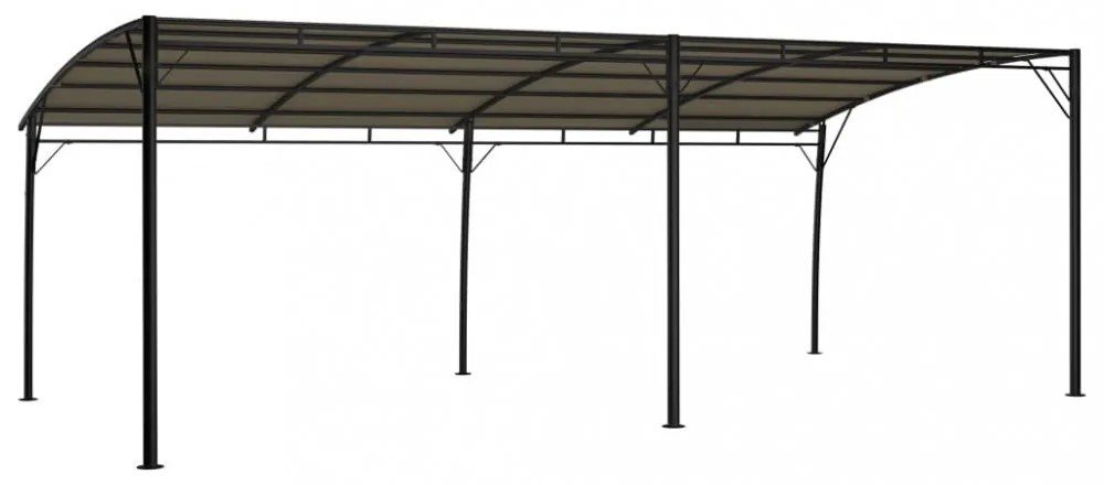 tópszínű kerti napellenző 6 x 3 x 2,55 m