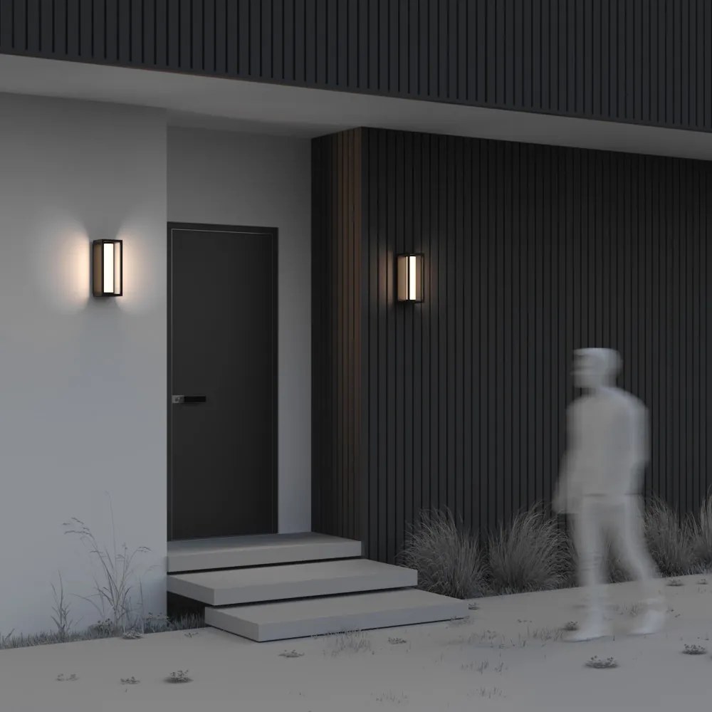 MAYTONI O480WL-L12B3K EXPO Klasszikus Kültéri Fali Lámpa Fekete LED IP54