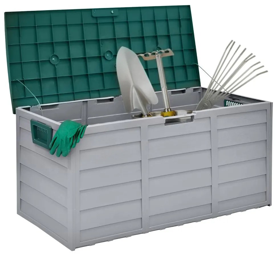 Kerti tároló box Korta (szürke + zöld). 1119444
