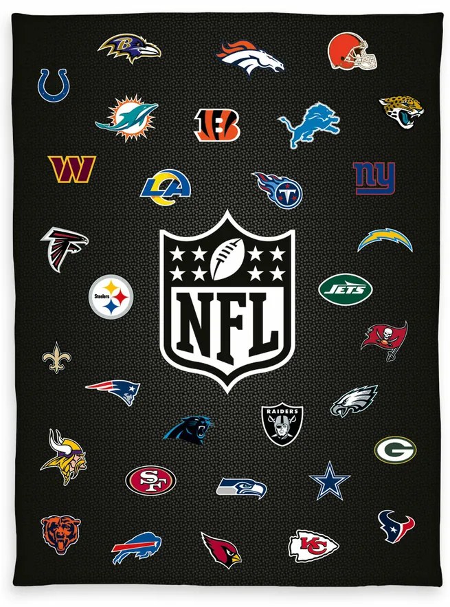 Pásztortakaró NFL Wellsoft , 150 x 200 cm
