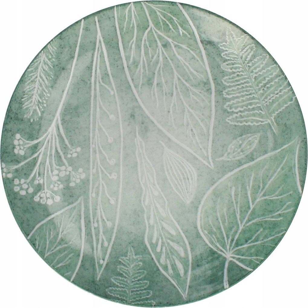 Lubiana Boss Ebédlő Tányér Csempe 27 cm 1 db Porcelán 9075A Zöld