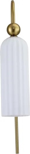 Fali lámpa PIEGA 1xE14/40W/230V sárgaréz/fehér