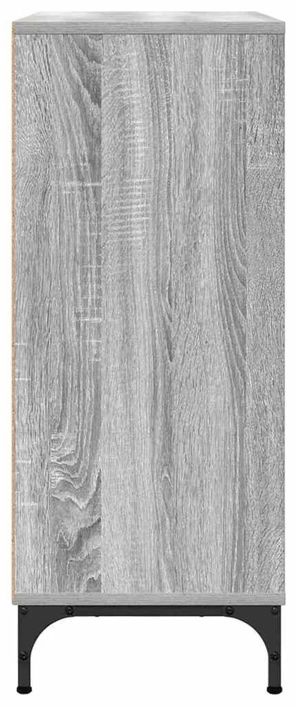 Széf fiókkal Szürke sonoma 79.5 x 33 x 82 cm Faanyag