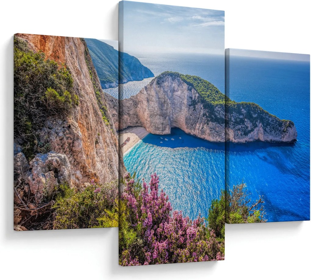 Kép - Navagio strand, Görögország (90x60 cm)