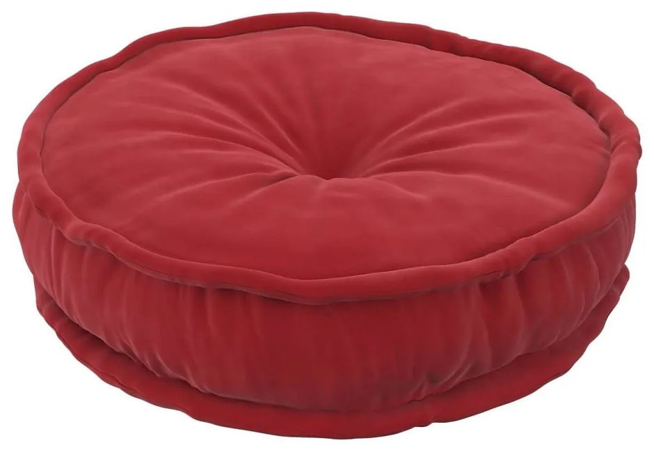 Piros ülőzsák Posh Velvet – Yellow Tipi