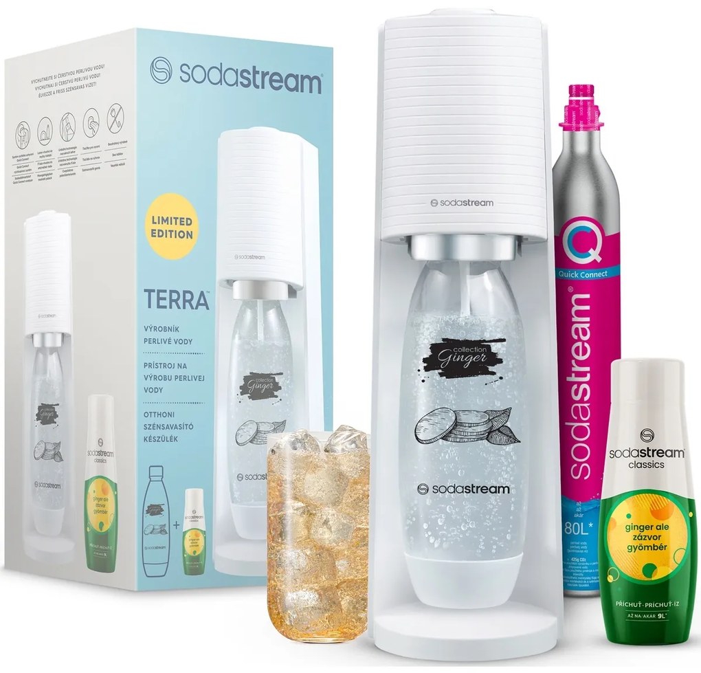 Sodastream Terra White Ginger Ale Mpackszikvízkészítő