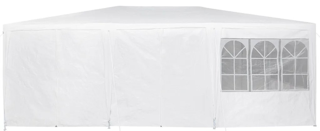 Parti Pavilon 10 Oldalfallal - Fehér 6x4 m PE