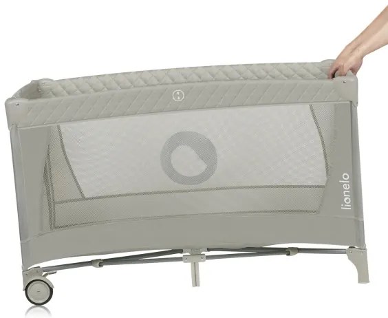 Lionelo - Utazóágy FLOWER Cappuccino