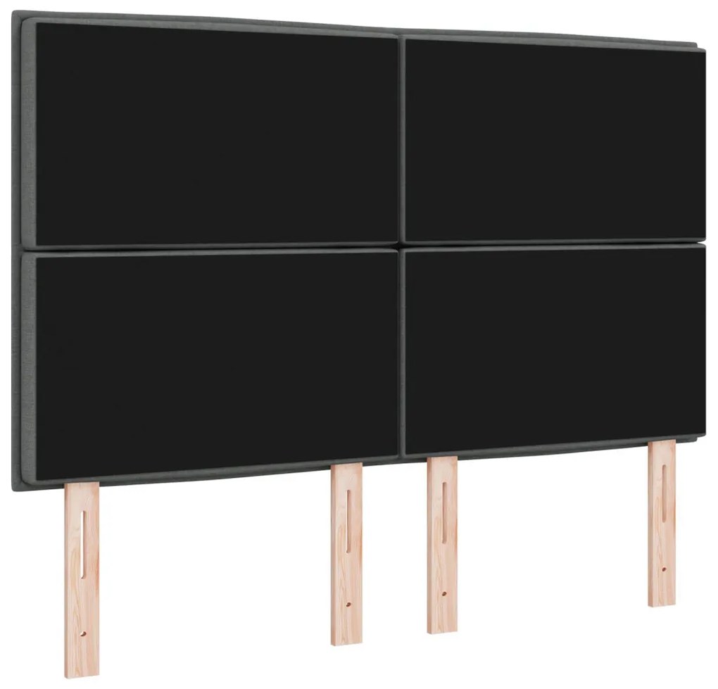 Fejtámla vonal design Sötétszürke 160 cm Szövet