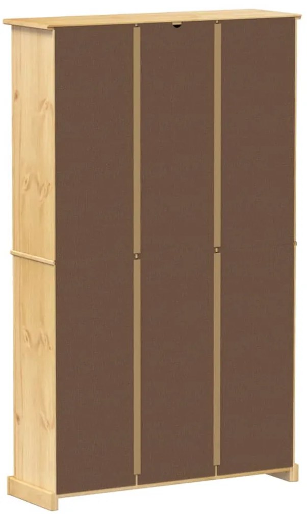 Corona tömör fenyőfa cipőszekrény 99x32x163,5 cm