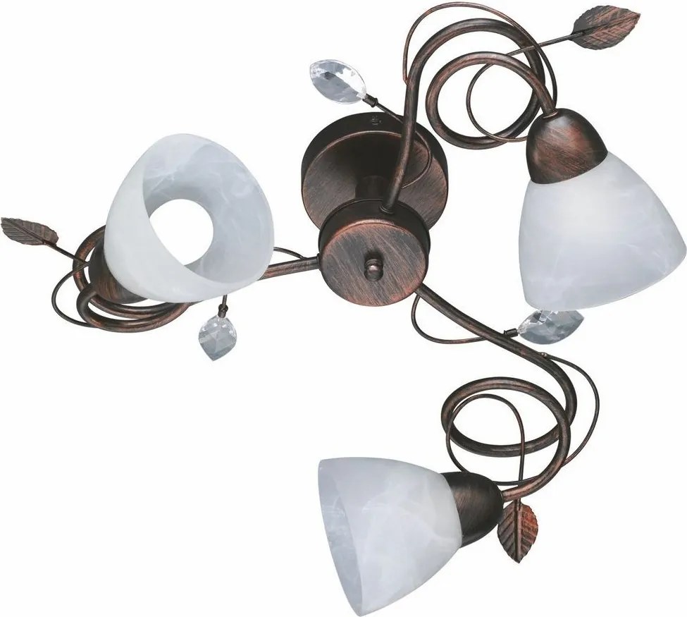 TRIO 600700328 TRADITIO Mennyezeti Csillár Barna E14 IP20