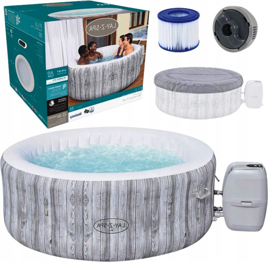 Hidromasszázs medence Bestway Kerek Lay-Z Spa Fiji AirJet 60085 4 személyes