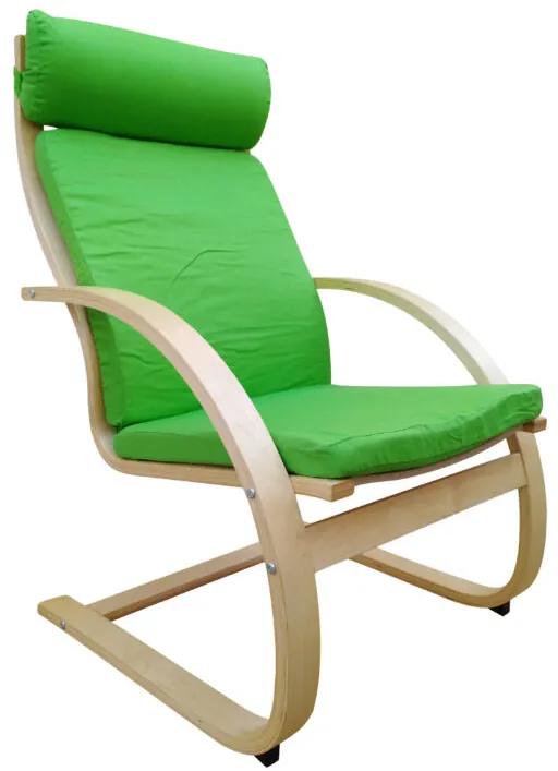 relax fotel SLIK zöld