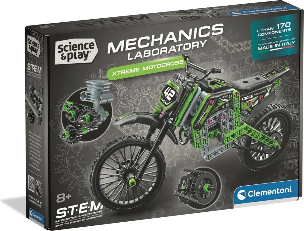Motokrossz Mechanics építőjáték Clementoni