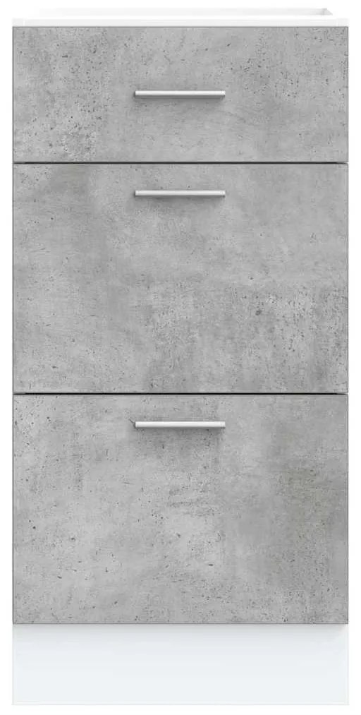 “Lyon” Alsószekrény betonszürke Gépi forgácsolt fa