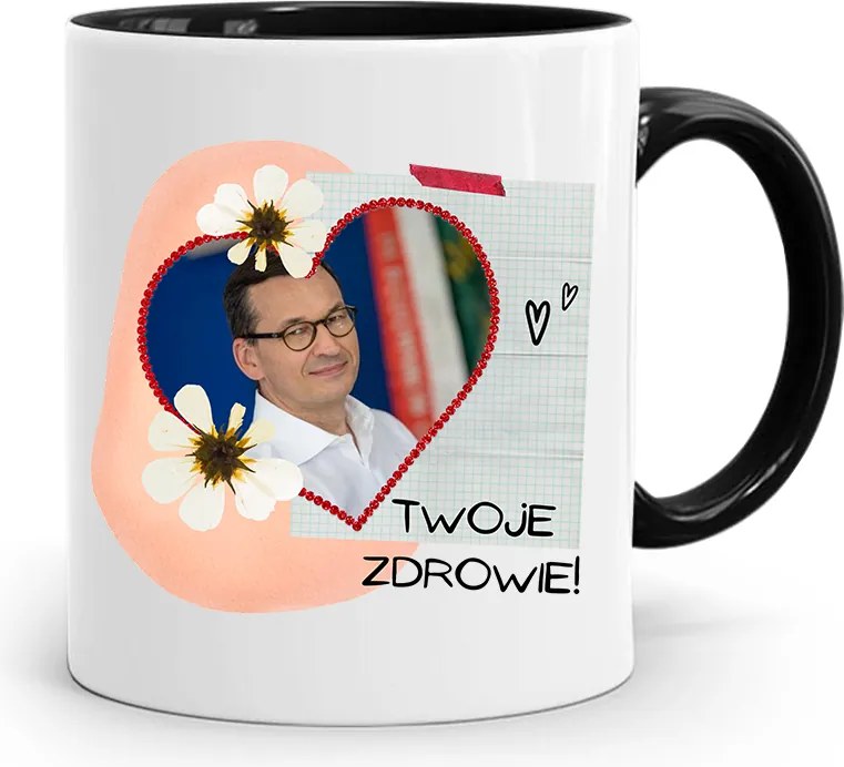 Bögre Fekete Politikusok Miniszterelnök Mateusz Morawiecki