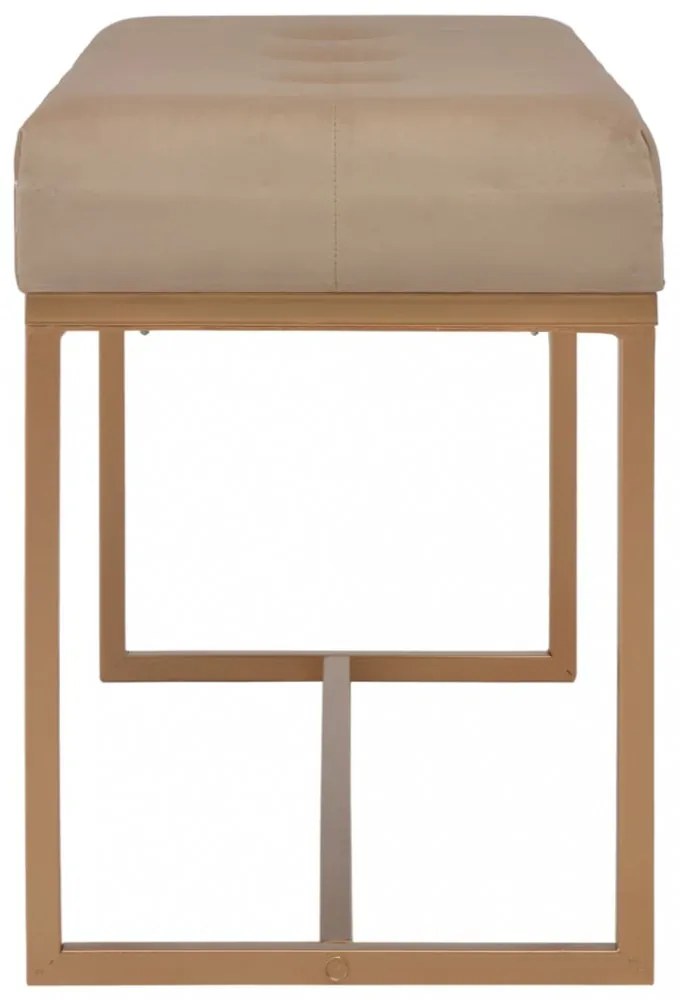 bézsszínű bársonypad 80 cm