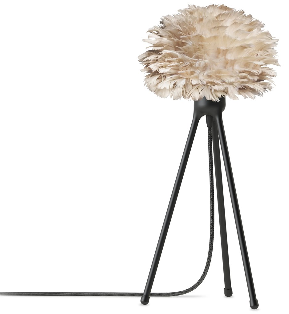 Lámpaállvány Table Tripod matt fekete, magasság 36 cm - UMAGE