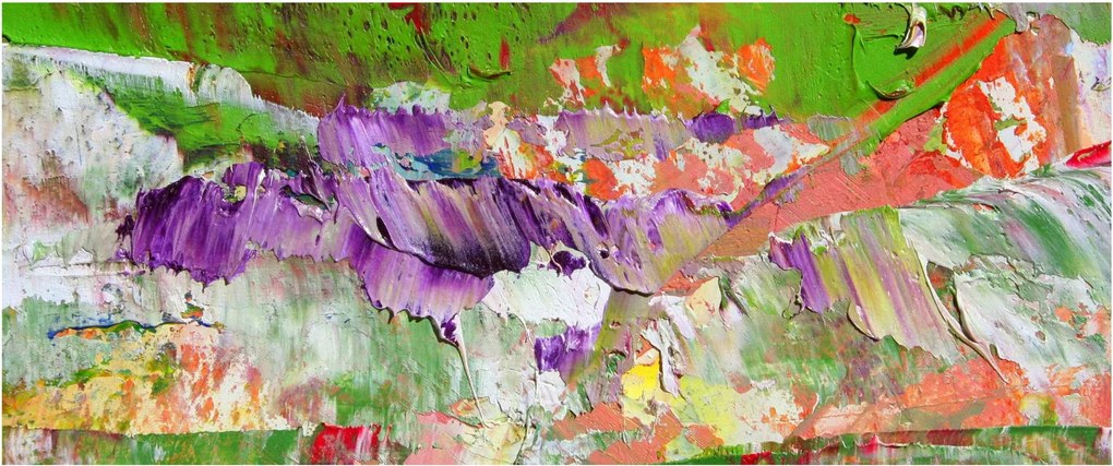Absztrakció kép - festmény (120x50 cm)