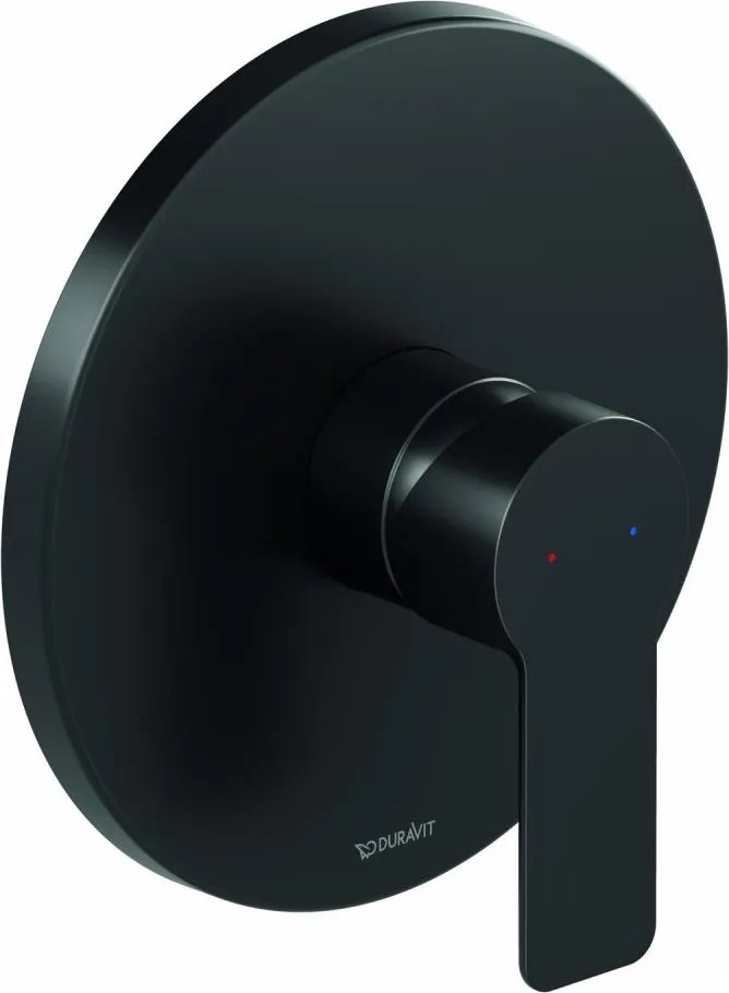 Duravit DC4210010046 - D-CODE rejtett beépítésű zuhanycsaptelep, matt fekete