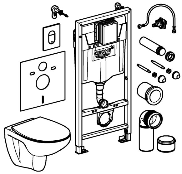 GROHE 39902000 - SOLIDO WC-csésze 230 x 500 x 1130 kerámia/fehér