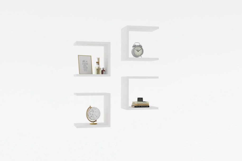 Fali polc base - white